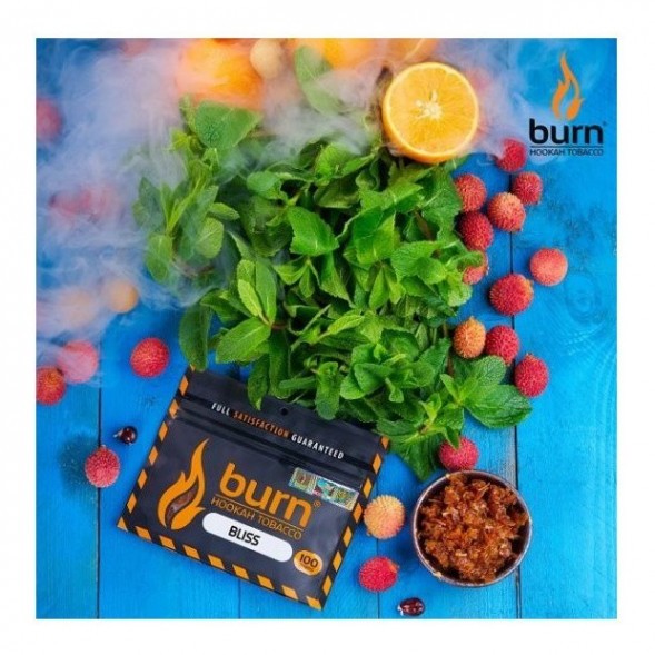 Табак Burn - Bliss (Личи с Мятой, 100 грамм) купить в Кемерове