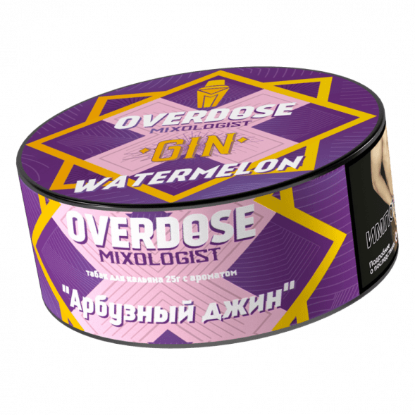 Табак Overdose - Gin Watermelon (Арбузный Джин, 25 грамм) купить в Кемерове