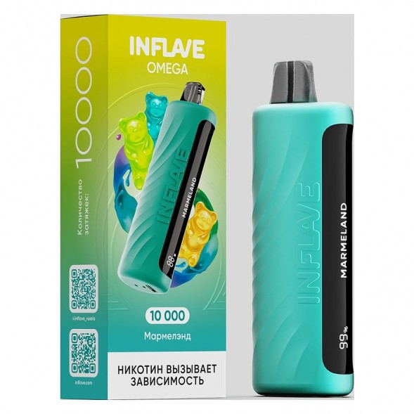 INFLAVE OMEGA - Мармелэнд (Marmeland, 10000 затяжек) купить в Кемерове