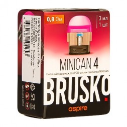 Сменный картридж Brusko - Minican 4 (0.8 Ом, Розовый)