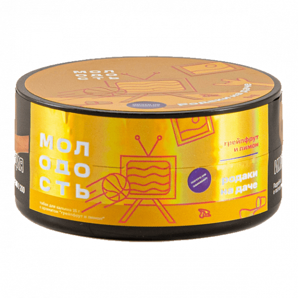 Табак Молодость - Родаки на Даче (Грейпфрут и Лимон, 25 грамм) купить в Кемерове