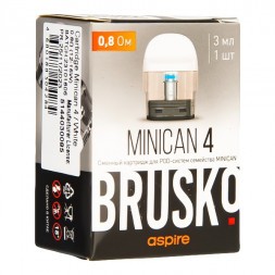 Сменный картридж Brusko - Minican 4 (0.8 Ом, Белый)