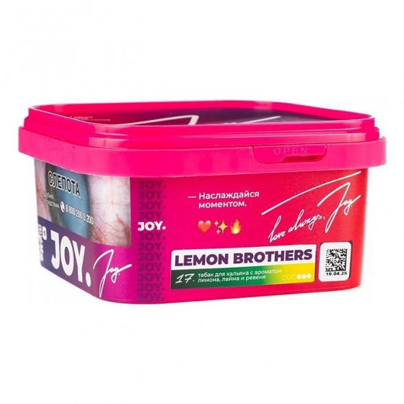 Табак Joy - Lemon Brothers (Лимон, Лайм и Ревень, 200 грамм) купить в Кемерове