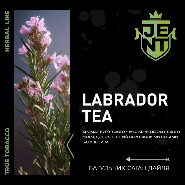 Табак Jent - Labrador Tea (Багульник и Саган Дайля, 100 грамм) купить в Кемерове
