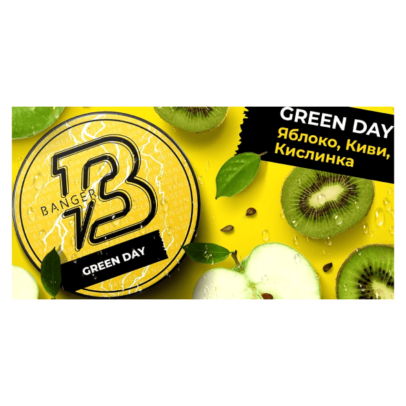 Табак Banger - Green Day (Яблоко, Киви, Кислинка, 25 грамм) купить в Кемерове
