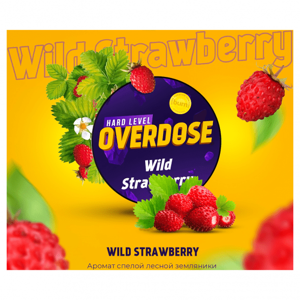 Табак Overdose - Wild Strawberry (Дикая Земляника, 25 грамм) купить в Кемерове