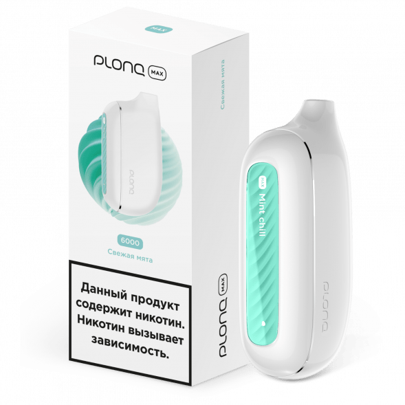 PLONQ MAX - Свежая Мята (6000 затяжек) купить в Кемерове