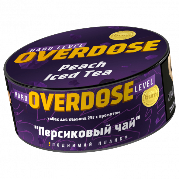 Табак Overdose - Peach Iced Tea (Холодный Персиковый Чай, 25 грамм) купить в Кемерове