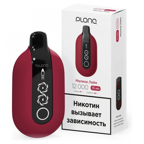 PLONQ ULTRA - Малина Лайм (12000 затяжек) купить в Кемерове