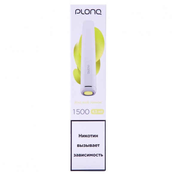 PLONQ PLUS - Кислый Лимон (1500 затяжек) купить в Кемерове