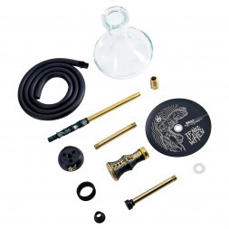 Кальян Alpha Hookah - Beat Vandal Green (Прозрачная Колба)