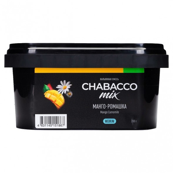 Смесь Chabacco MIX MEDIUM - Mango Camomile (Манго - Ромашка, 200 грамм) купить в Кемерове