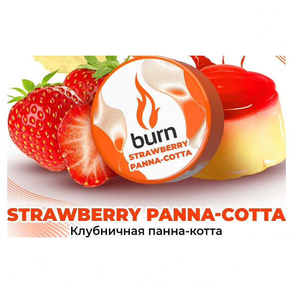 Табак Burn - Strawberry Panna-Cotta (Клубничная Панна-котта, 25 грамм) купить в Кемерове