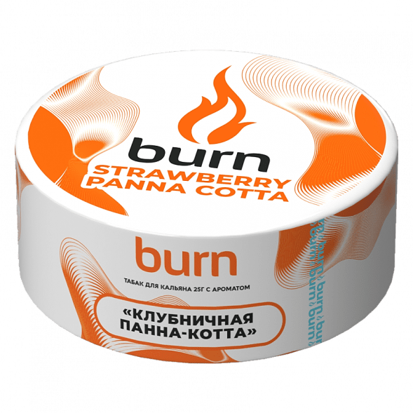 Табак Burn - Strawberry Panna-Cotta (Клубничная Панна-котта, 25 грамм) купить в Кемерове