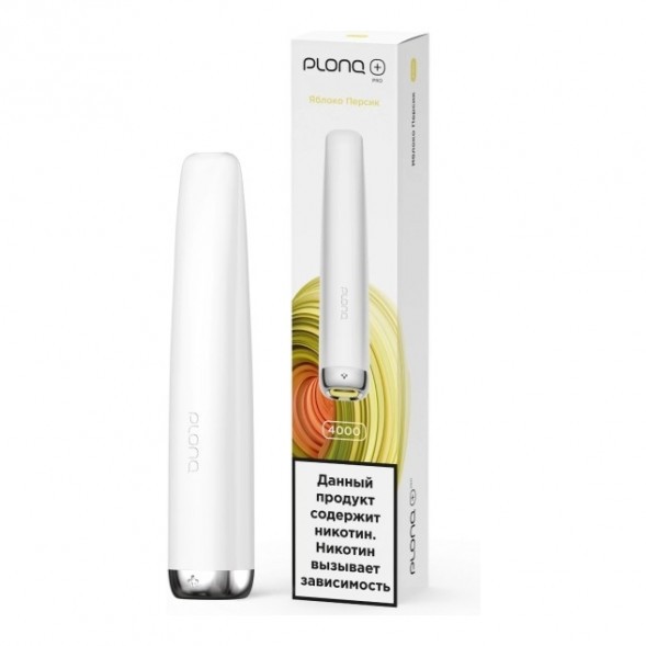 PLONQ PLUS PRO - Яблоко Персик (Apple Peach, 4000 затяжек) купить в Кемерове