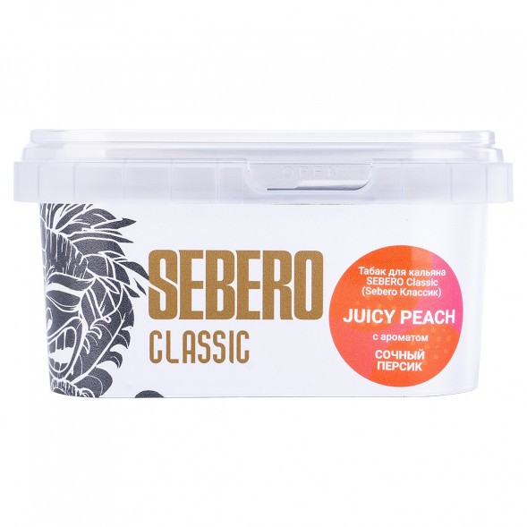 Табак Sebero - Juicy Peach (Сочный Персик, 200 грамм) купить в Кемерове