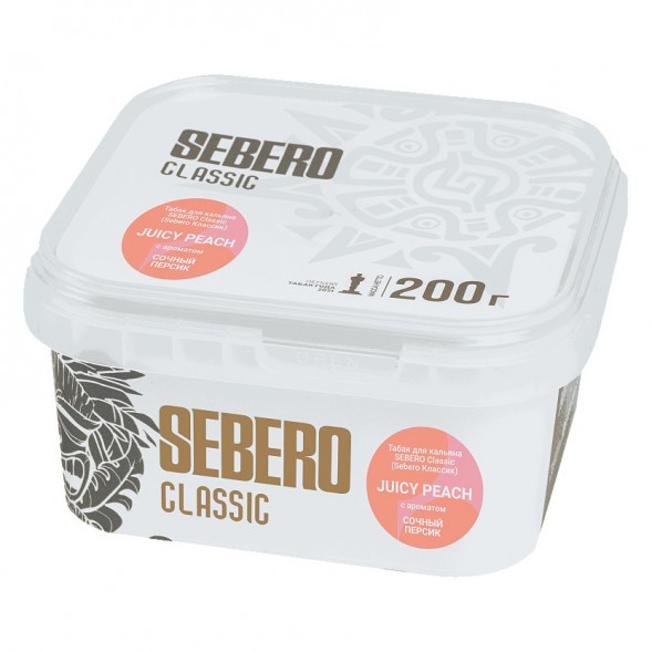 Табак Sebero - Juicy Peach (Сочный Персик, 200 грамм) купить в Кемерове