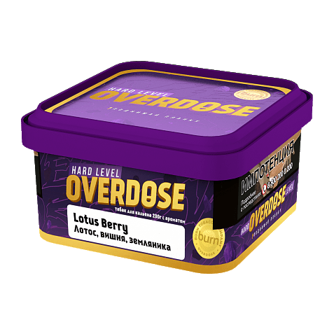 Табак Overdose - Lotus Berry (Лотос, Вишня, Земляника, 200 грамм) купить в Кемерове